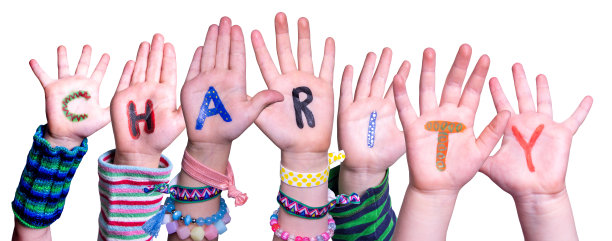 儿童手建设词慈善，孤立背景图片下载