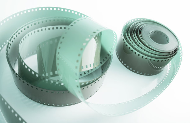 35毫米负片，绿色。水薄荷单色摄影负片。图片下载