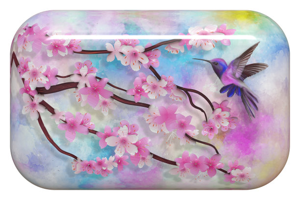 有机弹簧抽象玻璃瓷砖的3d渲染图片下载