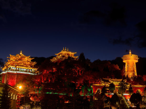 藏传佛教的桂山寺图片下载