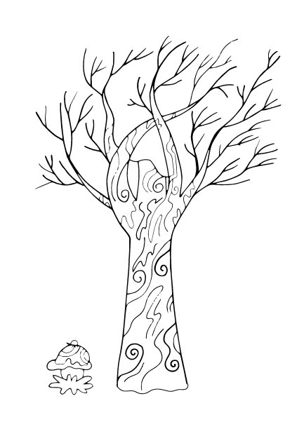 有真菌的魔法树图片下载