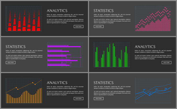 分析收集的页面矢量插图图片下载