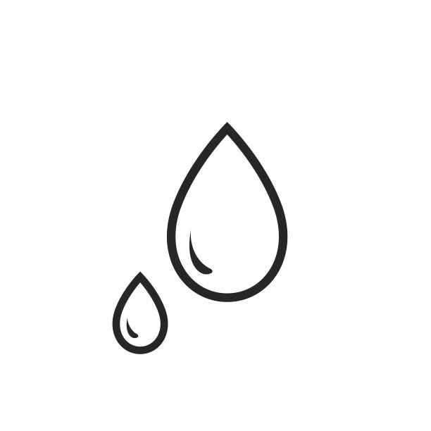 扔下矢量线图标在时尚的平面风格图片下载