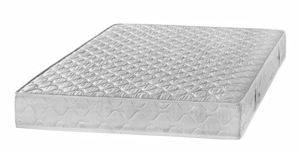 白色背景上舒适的床垫，骨科床垫图片下载