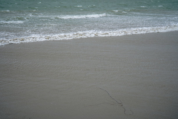 海浪拍打着沙滩图片下载