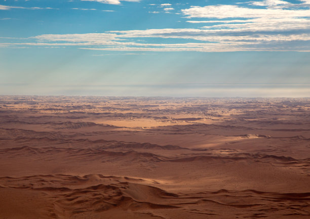纳米比亚西部纳米布沙漠风景的航拍照片图片下载