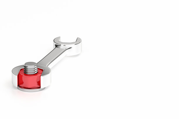 用3D渲染拧紧螺母的插图图片下载