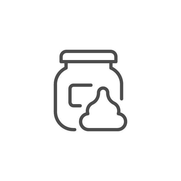 酸奶油线轮廓图标图片下载