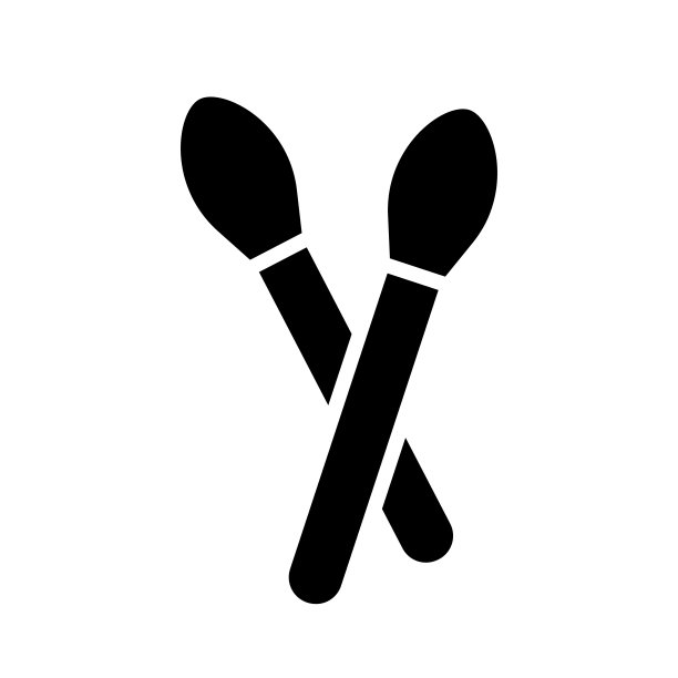 交叉的眼影刷图片下载