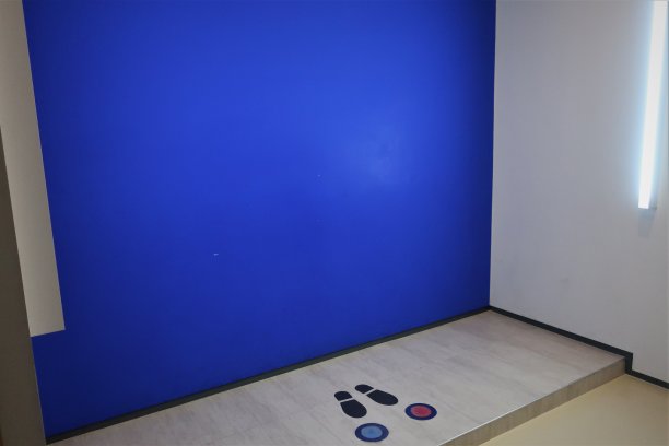 色度键照片区域上的蓝色背景图片下载