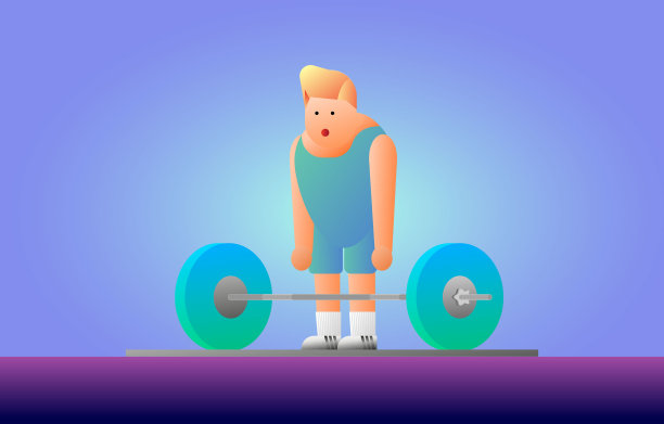 80年代风格的胖举重运动员准备他的下一次尝试与震惊的表情图片下载