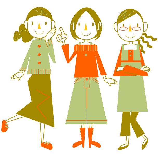 三个快乐的女人图片下载