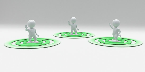 3D变形人的社会距离图片下载