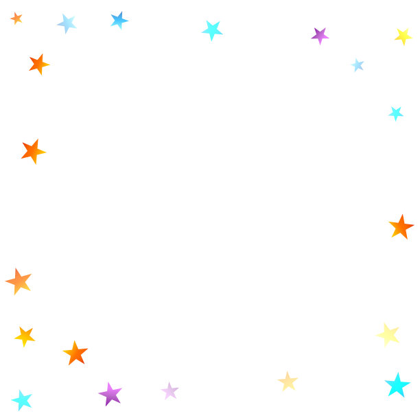 彩虹节日五彩纸屑。狂欢节明星下降。图片下载