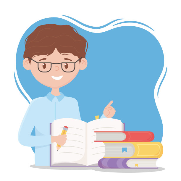 在线教育，教师配备铅笔和书籍文具设备图片下载