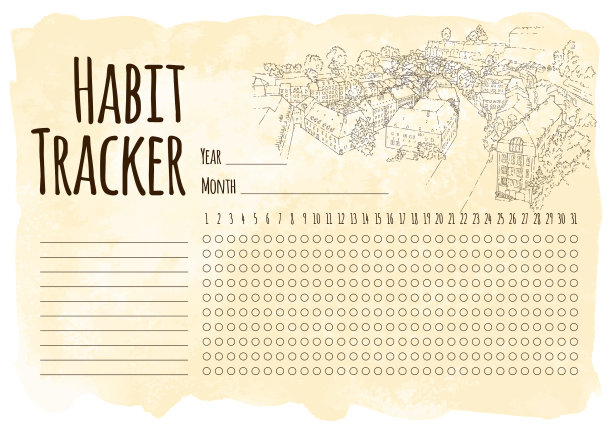 习惯追踪。城市的草图。艺术线条轮廓。旅游卡。旅游的概念。卢森堡。矢量插图。图片下载