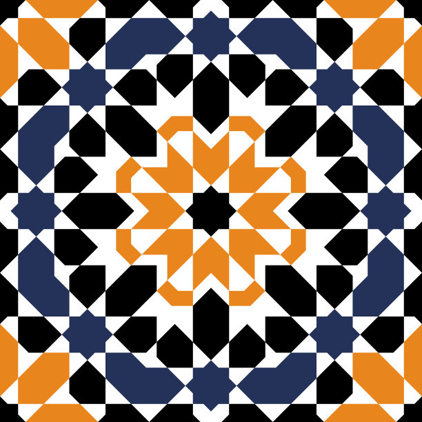 几何伊斯兰装饰图案图片下载