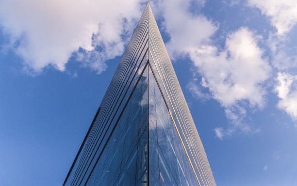 彩色建筑的照片，抽象的几何建筑图案和背景图片下载