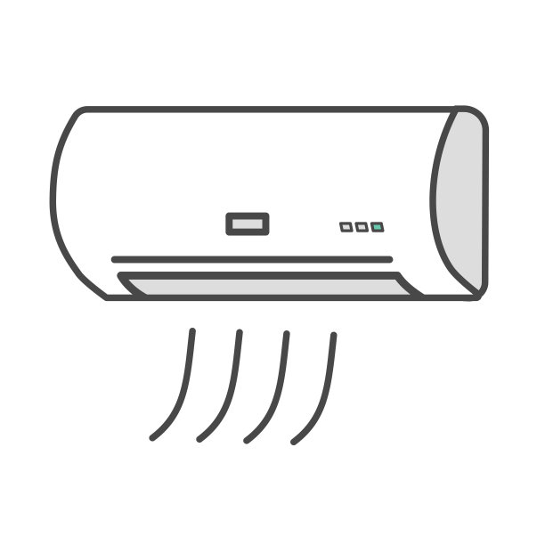 简单的空调矢量图图片下载