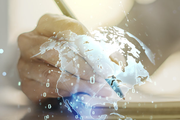 摘要以世界地图和女性手写日记为背景，以国际化的软件开发理念创作编码插画。Multiexposure图片下载