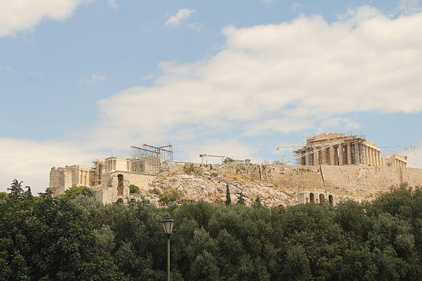 希腊卫城帕台农神庙的修缮图片下载
