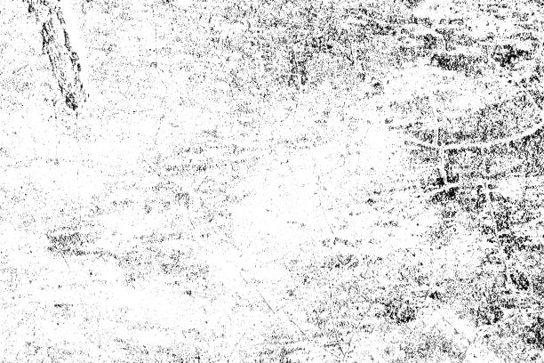 黑白图案。单色抽象结构。背景有裂缝，磨损，碎屑，污渍，墨迹图片下载