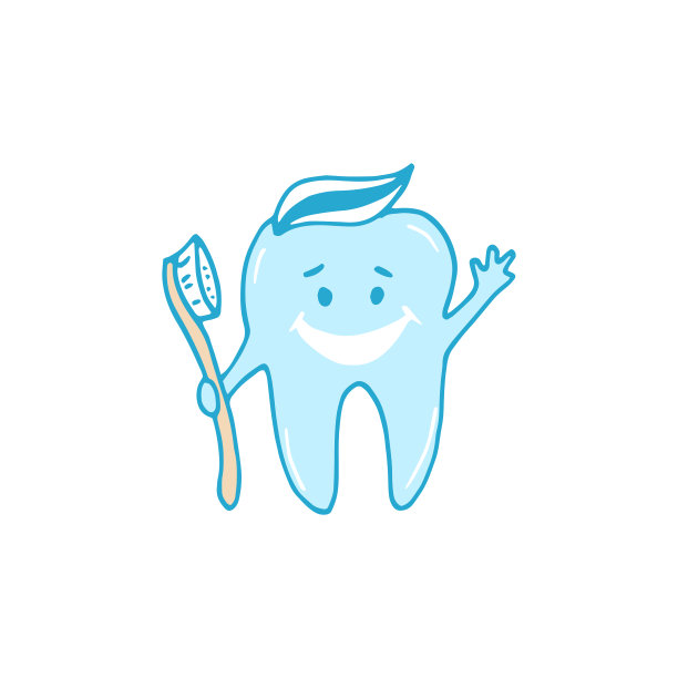 快乐的牙齿字符图片下载