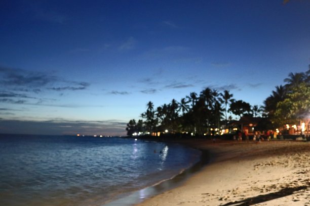 晚上沙滩图片下载