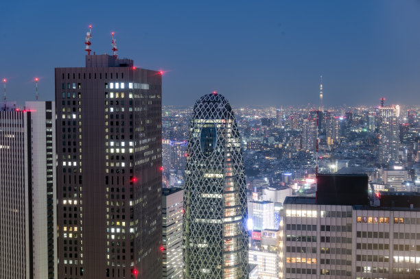 从新宿看东京夜景图片下载