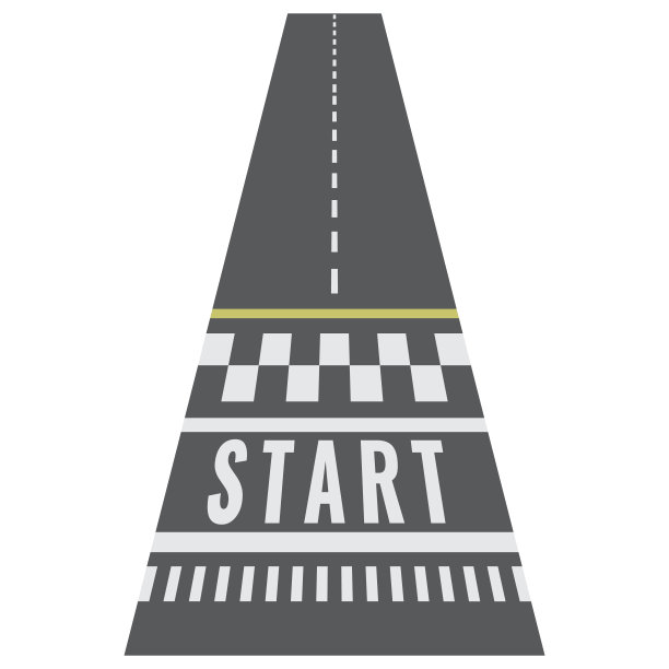 卡丁车赛道起跑线背景（俯视），矢量素材图片下载