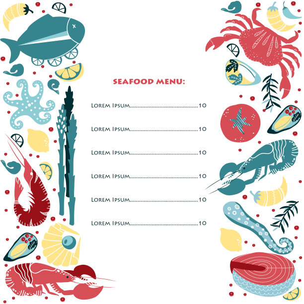 海鲜菜单图片下载