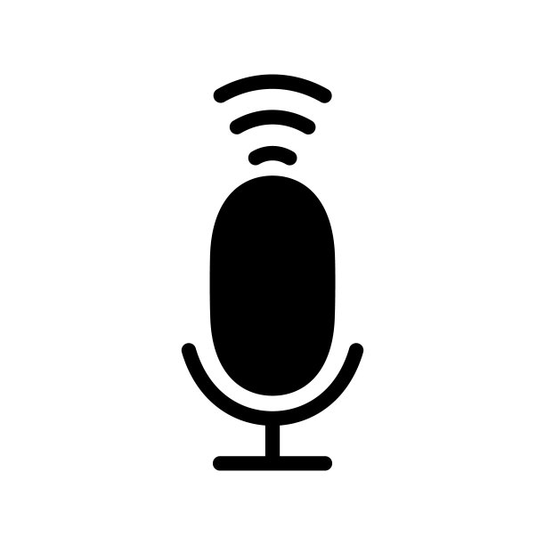 麦克风图标矢量平面图片下载
