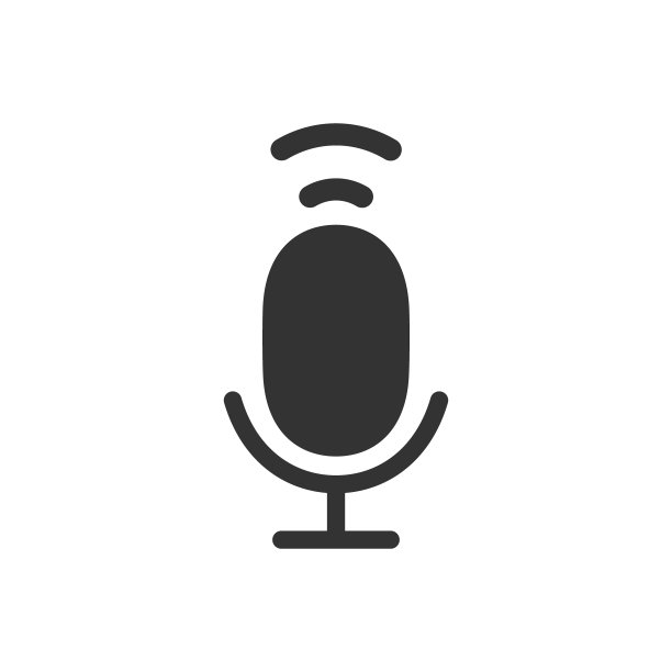 麦克风图标矢量平面图片下载