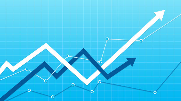 财务图表，箭头向上图片下载
