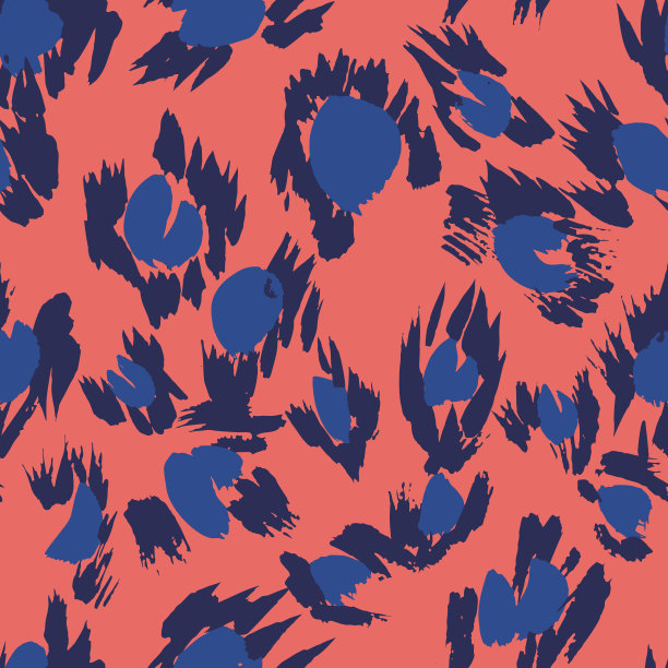 矢量豹无缝图案图片下载