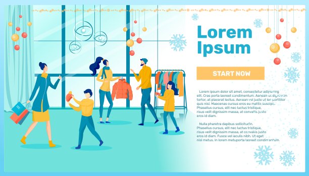 为寒冷的冬天购买温暖舒适的服装图片下载