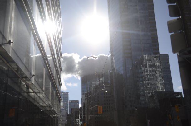 多伦多街道上的太阳图片下载