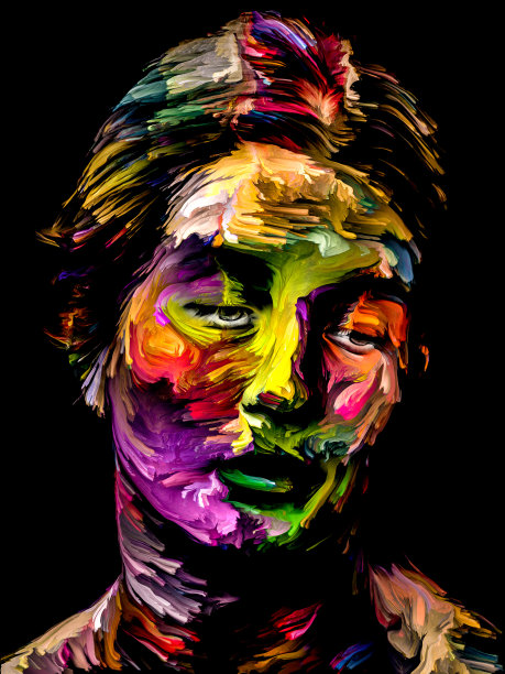 抽象绘画肖像图片下载