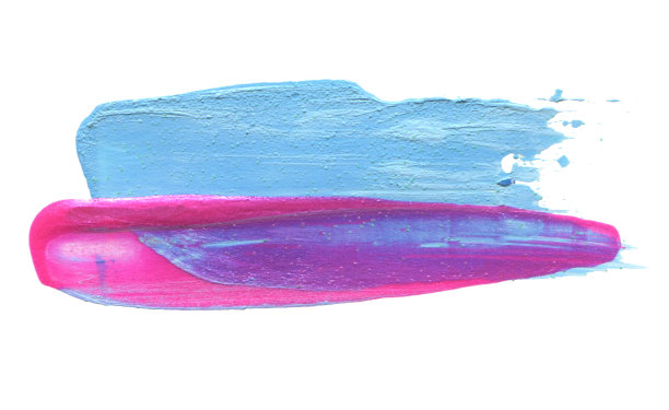 抽象丙烯酸色笔触。孤立在白色的。图片下载