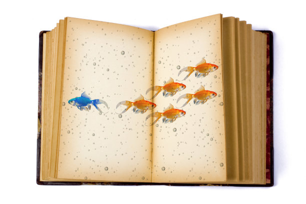 用一群鱼打开书图片下载