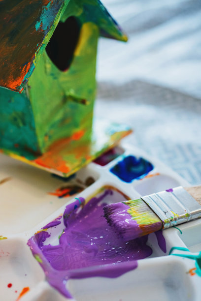 禽舍绘画图片下载