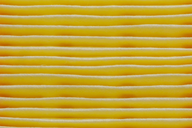 汽车发动机用黄色空气过滤器图片下载