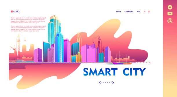 概念水平横幅主页模板图片下载