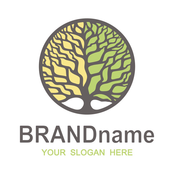 生命之树的标志在一个圆形的框架。图片下载