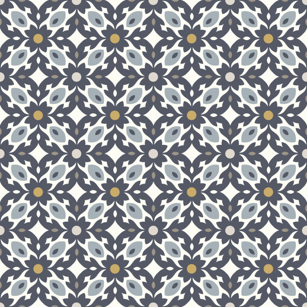 复古地砖无缝矢量图案，复古颜色图片下载