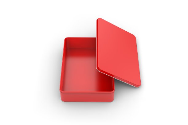 空白锡容器的品牌和设计。3 d渲染插图。图片下载