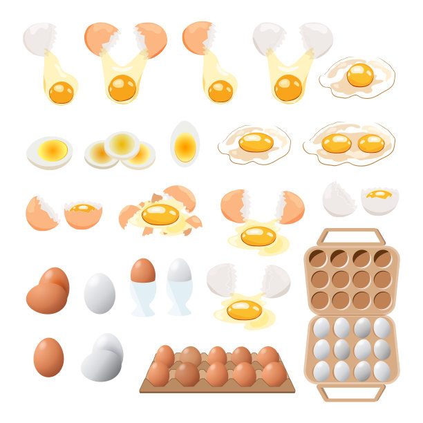 煎蛋。快餐。做午餐、晚餐或早餐。自然的产品。煮熟的煎蛋卷。素材图片