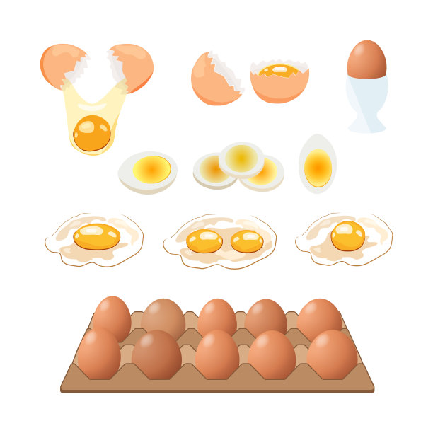 煎蛋。快餐。做午餐、晚餐或早餐。自然的产品。煮熟的煎蛋卷。素材图片