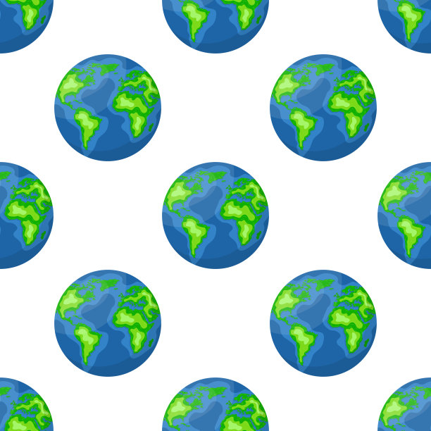 地球行星孤立在白色背景上。太阳系的行星。卡通风格的矢量插图为任何设计。图片下载