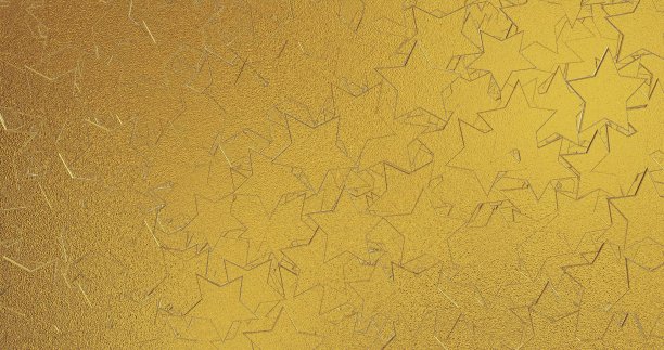 金箔有雪花的质地。新年的背景。三维渲染图片下载